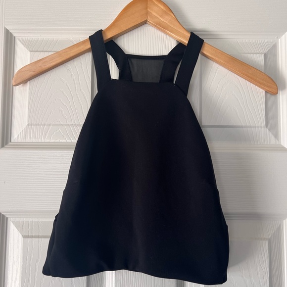 Express Cropped Open Back Halter Style Top w/ Open Back Size S - Picture 1 of 3